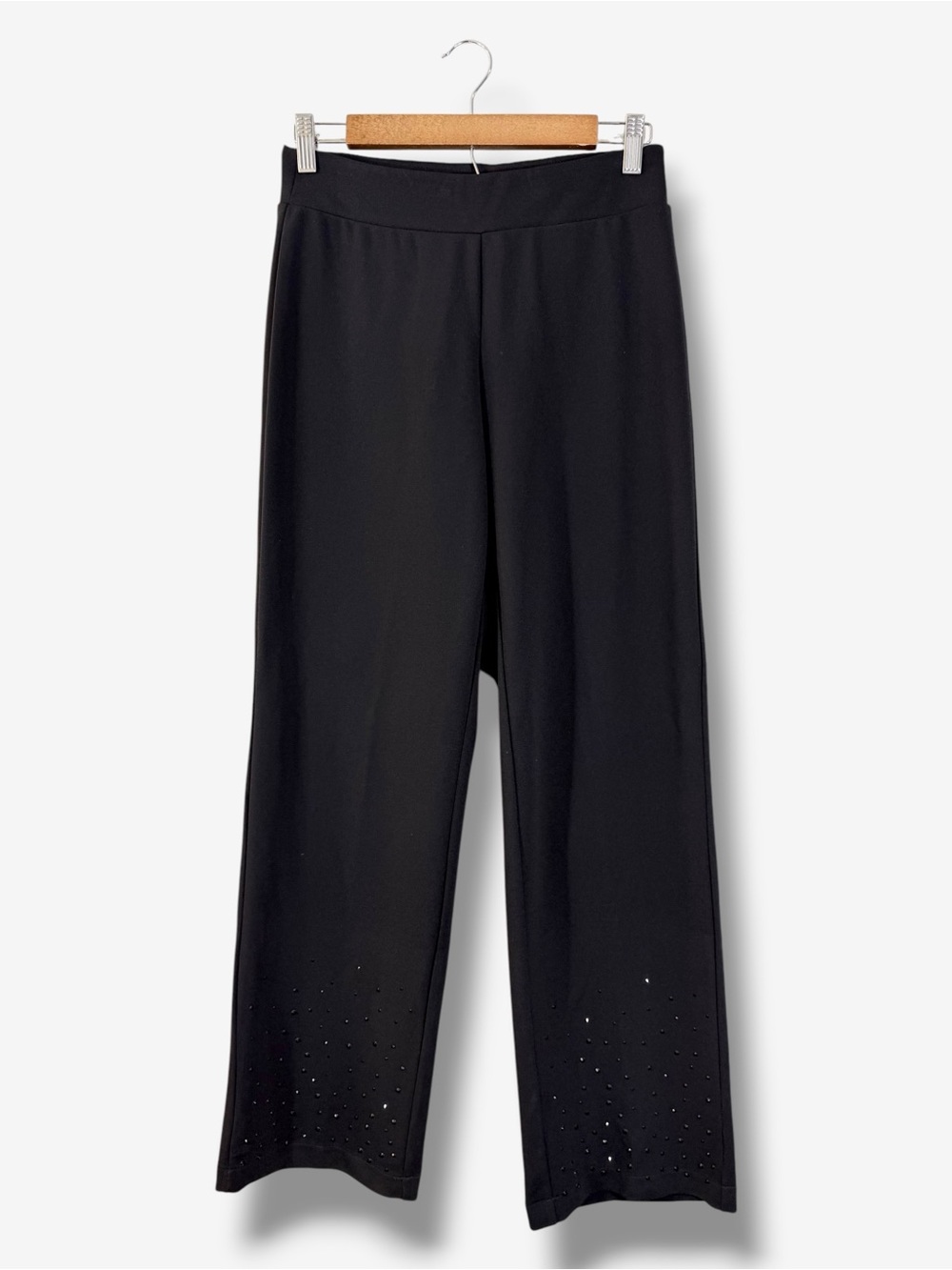 Emaline Black Pull On Studded Pants Size S Holiday Evening Formal Dinner Cruise